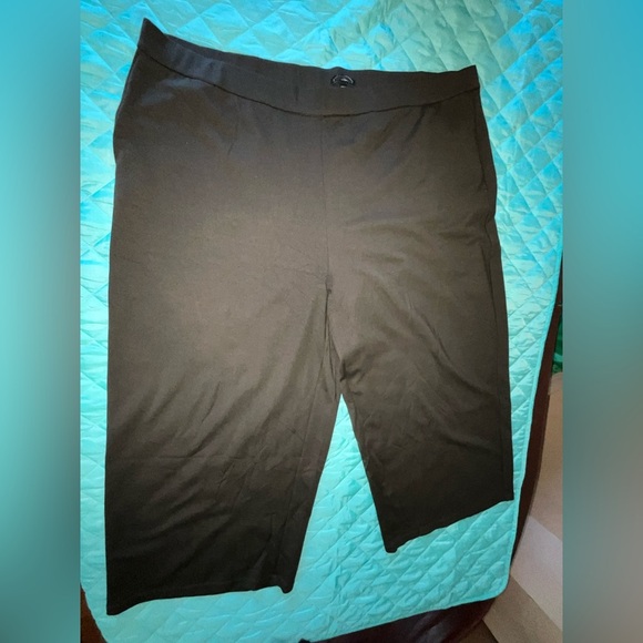 Eileen Fisher Washable Flex Ponte Wide-Leg Pants in woodland 3x NWOT lagenlook - Picture 6 of 11